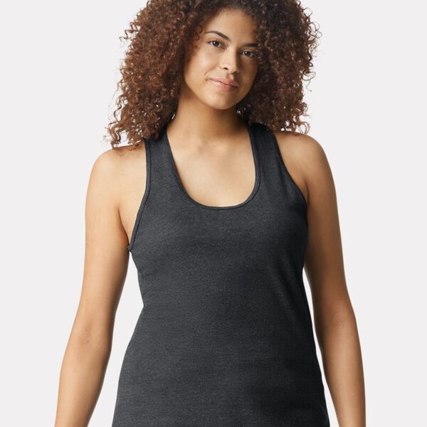 Melons Softstyle® Women’s CVC Racerback Tank Top Thumbnail